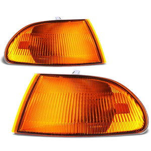Chrome Amber Reflector Corner Light/Lamp Honda 92-95 Civic EG8 EG9 EH12 BFC-CORLIG-CIV92-2D-AM