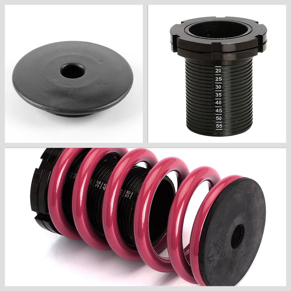 Front/Rear Black Scaled Purple Coilover Lowering Spring Kit For 01-05 Honda Civic EM/ES Coupe/Sedan-Shocks & Springs-BuildFastCar