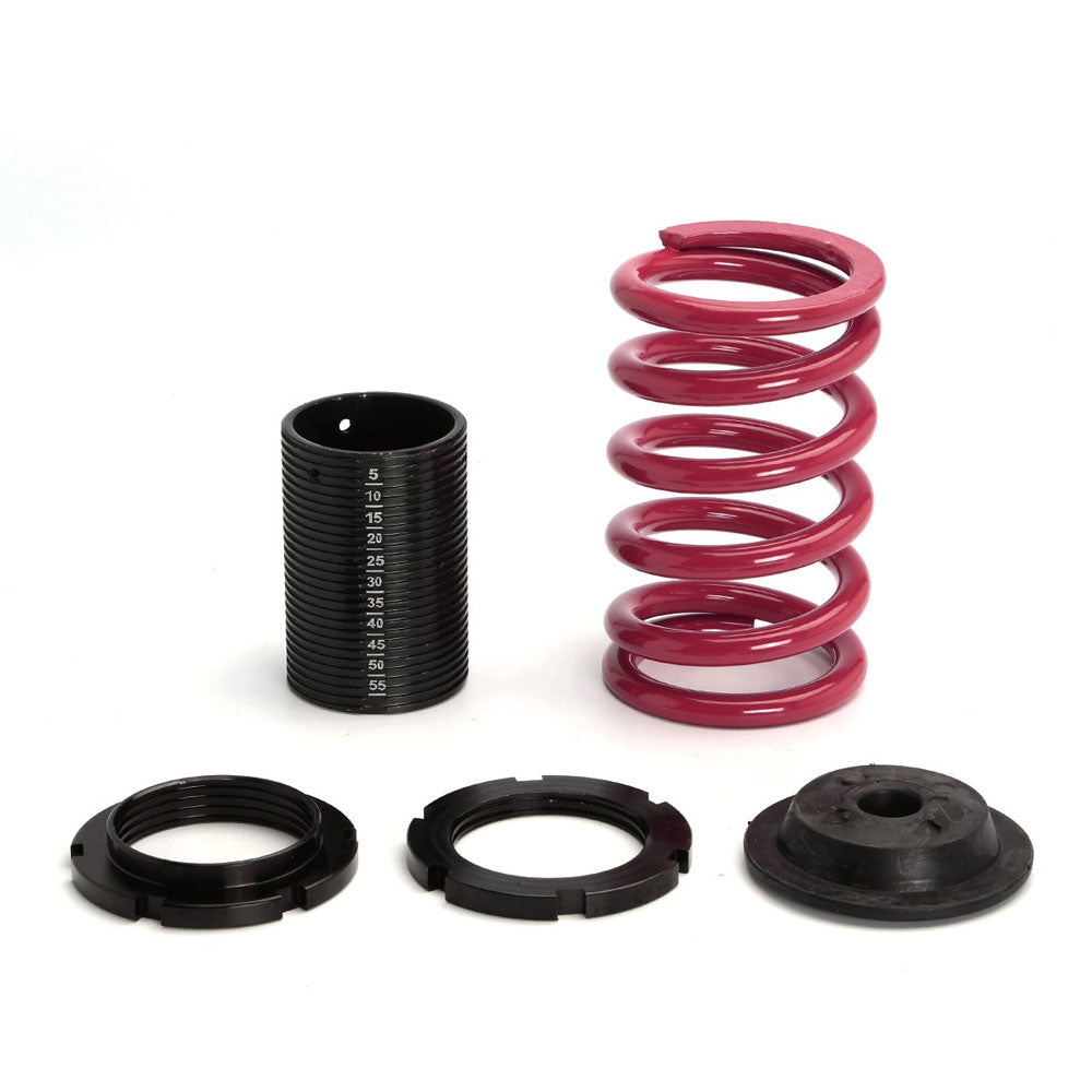 Front/Rear Black Scaled Purple Coilover Lowering Spring Kit For 01-05 Honda Civic EM/ES Coupe/Sedan-Shocks & Springs-BuildFastCar