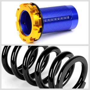 F/R Black Scaled Coilover Spring+Blue Gas Shock Absorbers TY22 For 94-01 Integra-Shocks & Springs-BuildFastCar