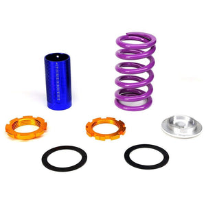F/R Purple Scaled Coilover Spring+Black Gas Shock TY22 For 96-00 Civic EJ/EK/EM-Shocks & Springs-BuildFastCar