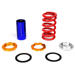 Black/Red Scaled 1"-4" Adjust Lowering Coilover Spring TY22 For 90-01 Integra-Suspension-BuildFastCar