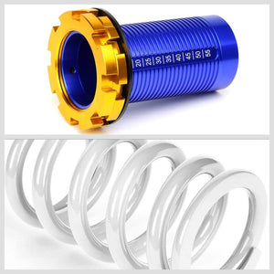 F/R White Scaled Coilover Spring+Blue Gas Shock Absorbers TY22 For 94-01 Integra-Shocks & Springs-BuildFastCar