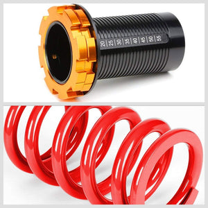 Adjust Red Scaled Coilover Spring+Red Gas Shock Absorbers TY33 For 88-91 Civic-Shocks & Springs-BuildFastCar