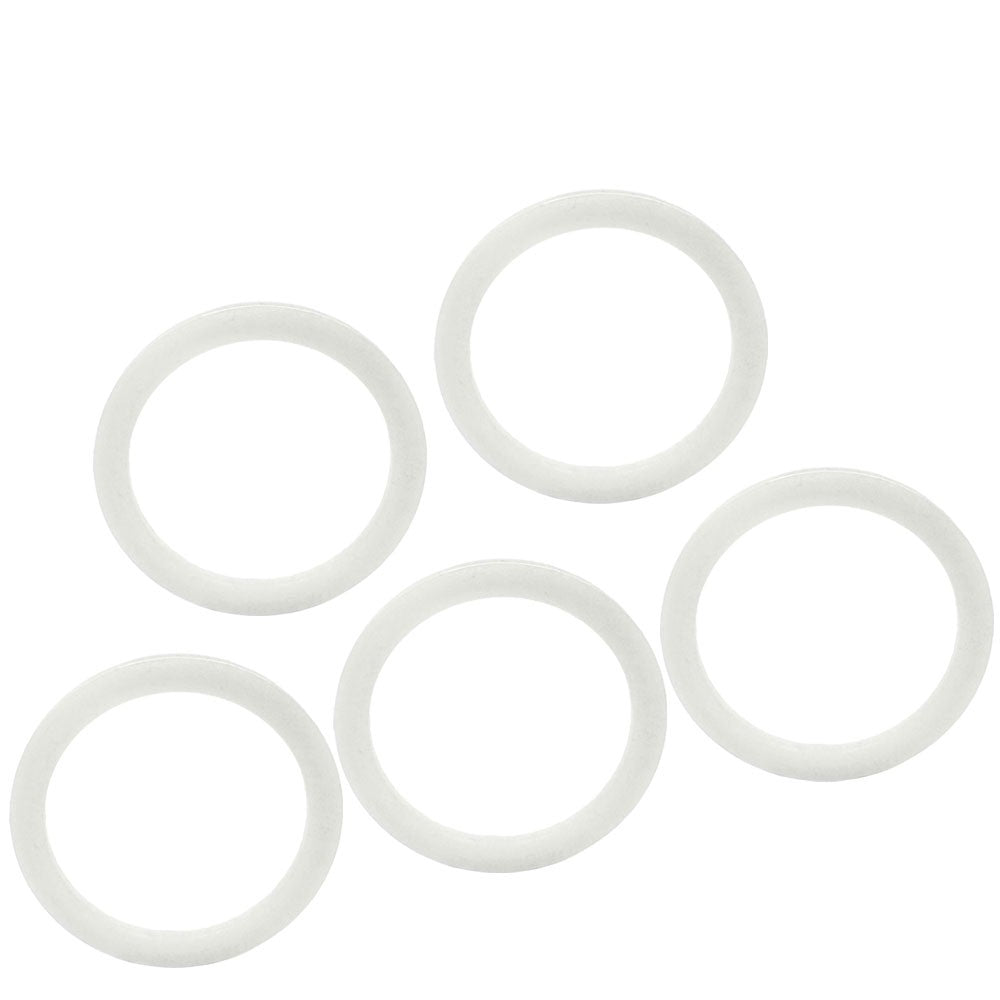 HPS 5PCs CW901-08-TFL PTFE Crush Sealing Washer [AN -8] (PTFE, White) HPS-CW901-08-TFL-URQTY5