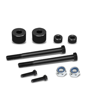 Black 1" Drop Aluminum Front Differential Drop Spacers Kit For 97-04 Tacoma 4WD-Suspension-BuildFastCar
