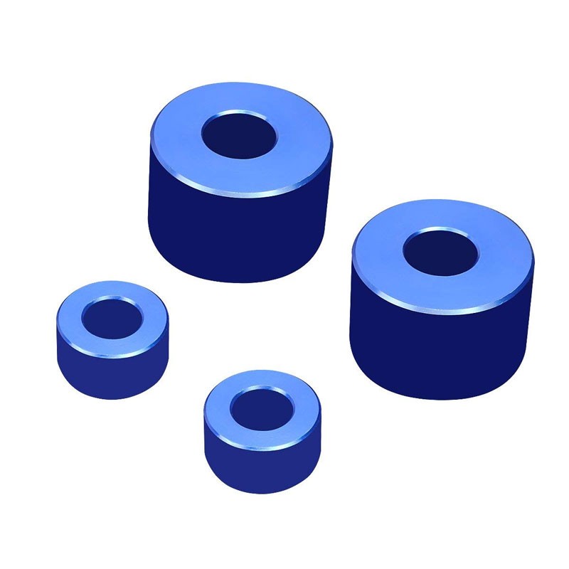 Blue 1" Drop Aluminum Front Differential Drop Spacers Kit For 05-17 Tacoma 4WD-Suspension-BuildFastCar