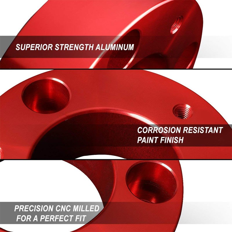 Red 1" Drop Aluminum Front Differential Drop Spacer Kit For 00-06 Tundra 4WD/AWD-Suspension-BuildFastCar