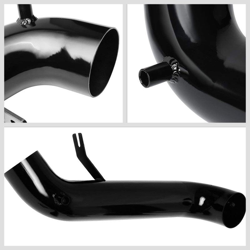 3" Black Pipe+Filter Cold Air Intake Kit+Heat Shield For 02-03 Liberty 3.7L V6-Performance-BuildFastCar