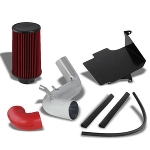 Polish Cold Air Induction Intake Kit+Heat Shield For Chevy 98-03 S10/Sonoma 2.2L-Performance-BuildFastCar