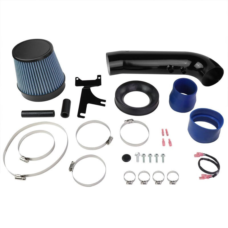 3.5" Black Pipe/Blue Filter+Shortram Air Intake Kit For 96-01 Mustang 4.6L V8-Performance-BuildFastCar
