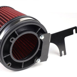 3.5" Polish Pipe/Red Filter+Shortram Air Intake Kit For 96-01 Ford Mustang 4.6L-Performance-BuildFastCar