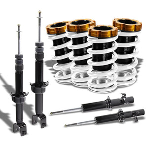 Adjustable White Scaled Coilover+Black Gas Shock Absorbers TY33 For 88-91 Civic