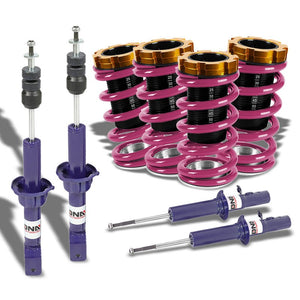 Adjustable Purple Scaled Coilover+Blue Gas Shock Absorbers TY33 For 88-91 Civic