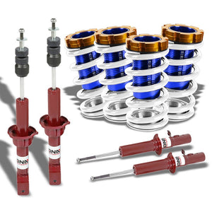 Adjust White Scaled Coilover Spring+Red Gas Shock Absorbers TY22 For 88-91 Civic