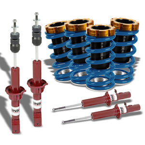 Adjust Blue Scaled Coilover Spring+Red Gas Shock Absorbers TY33 For 88-91 Civic