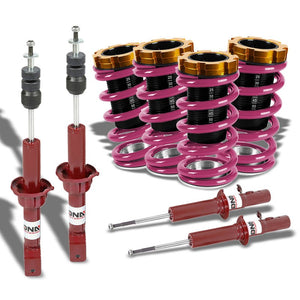 Adjust Purple Scaled Coilover Spring+Red Gas Shock Absorber TY33 For 88-91 Civic