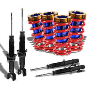 Adjustable Red Scaled Coilover+Black Gas Shock Absorbers TY22 For 94-01 Integra