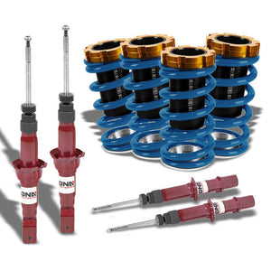 Adjust Blue Scaled Coilover Spring+Red Gas Shock Absorber TY33 For 94-01 Integra