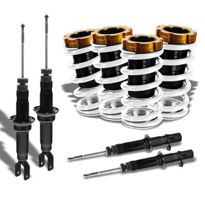 Adjustable White Scaled Coilover+Black Gas Shock Absorbers TY33 For 96-00 Civic