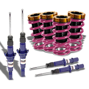 Adjustable Purple Scaled Coilover+Blue Gas Shock Absorbers TY33 For 96-00 Civic