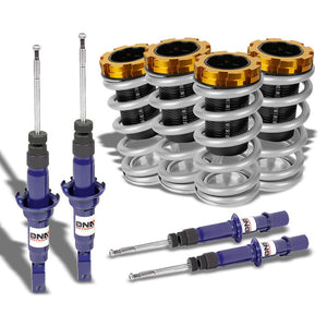 Adjustable Silver Scaled Coilover+Blue Gas Shock Absorbers TY33 For 96-00 Civic