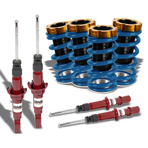 Adjust Blue Scaled Coilover Spring+Red Gas Shock Absorbers TY33 For 96-00 Civic