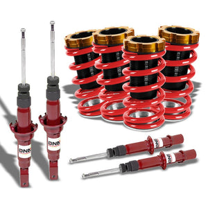 Adjust Red Scaled Coilover Spring+Red Gas Shock Absorbers TY33 For 96-00 Civic
