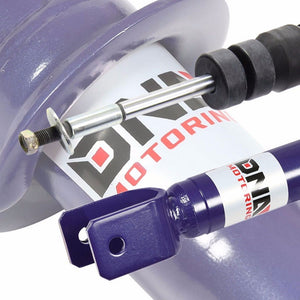 F/R Purple Scaled Coilover Spring+Black Gas Shock Absorbers TY33 For 88-91 Civic-Shocks & Springs-BuildFastCar