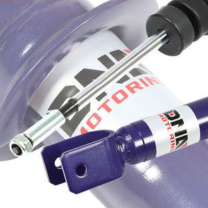 F/R Purple Scaled Coilover Spring+Blue Gas Shock TY22 For 96-00 Civic EJ/EK/EM-Shocks & Springs-BuildFastCar