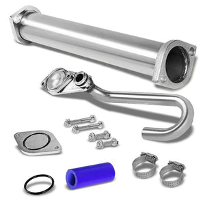 Aluminum EGR Bypass Block-Off/Delete+Up-pipe For 03-07 Ford F250-F550 Superduty-Performance-BuildFastCar