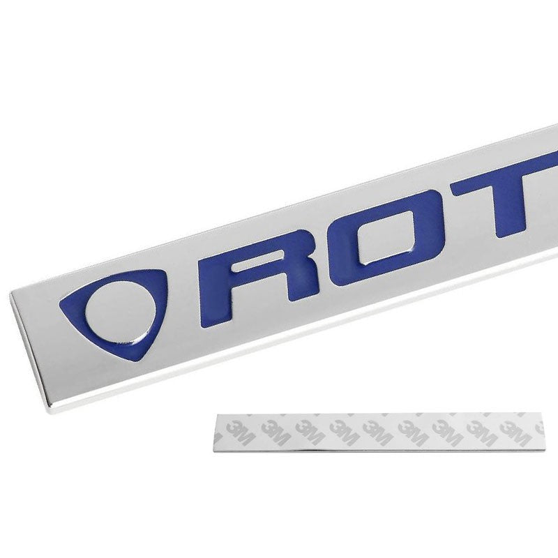 Blue/Chrome Sign mark Badge Decal logo Rear Trim Block Emblem Plate-Exterior-BuildFastCar