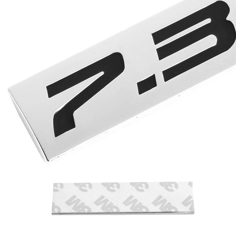 Black/Chrome 7.3L Logo Sign Engine Rear Trunk Polished BADGE DECAL EMBLEM-Exterior-BuildFastCar