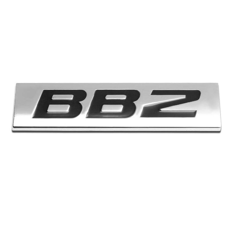 Black/Chrome BB2 Sign Logo Trunk Metal Plate Badge Decal Plate Emblem-Exterior-BuildFastCar