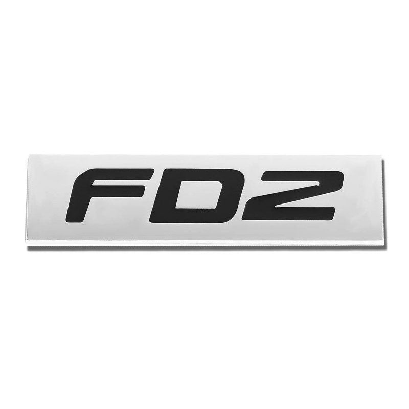 Black/Chrome FD2 Letter Auto Sign Rear Trunk Polished Badge Decal Plat -  BuildFastCar