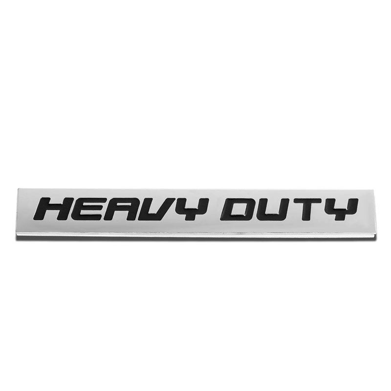 Black/Chrome HEAVY DUTY Letter Sign Rear Trunk Polished Badge Decal Plate Emblem-Exterior-BuildFastCar