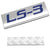 Blue/Chrome LS3 text Logo Plate Rear Motor Trunk Metal Sign Badge Decal ...