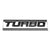 Black/Chrome TURBO Text Letter Sign Rear Trunk Polished Badge Decal Plate Emblem-Exterior-BuildFastCar