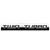 Black/Chrome "TWIN TURBO" Rear Trunk Metal Badge Emblem Decal Plate BFC-EMAL-TWINTURBO-BK