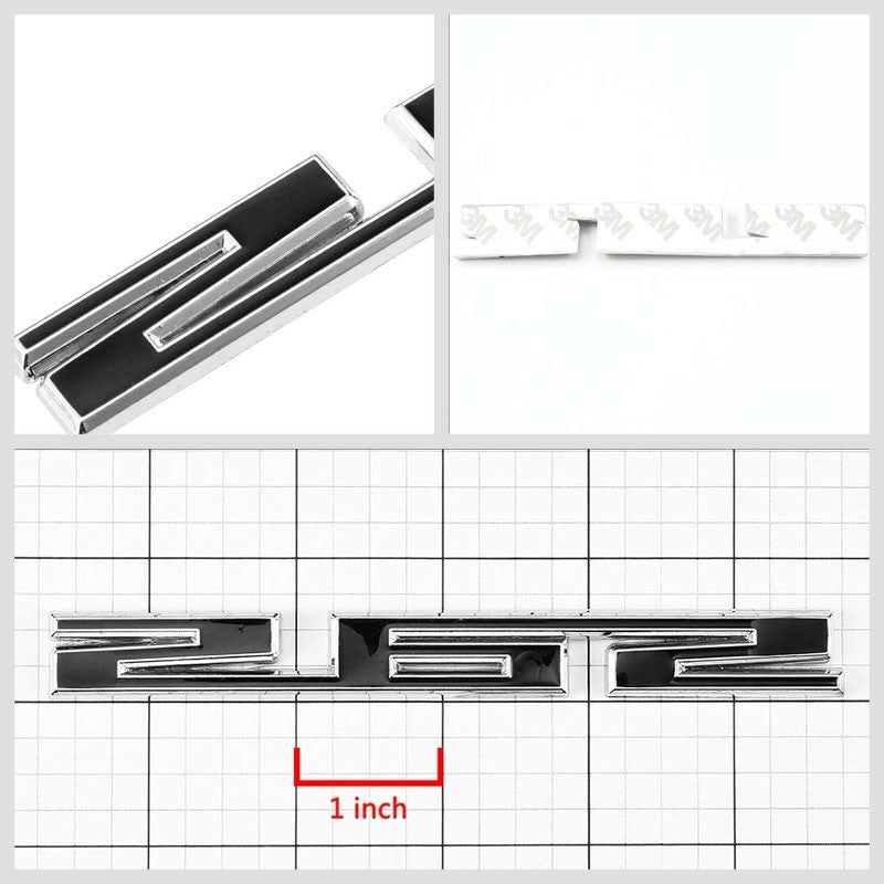 Black/Chrome 262 Cu Sign Logo Engine Badge Emblem Polished Decal Plate 3M Tape-Exterior-BuildFastCar