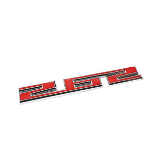 Red/Chrome 262 Number Logo Badge Emblem Polished Decal Plate Adhesive Sticker-Exterior-BuildFastCar