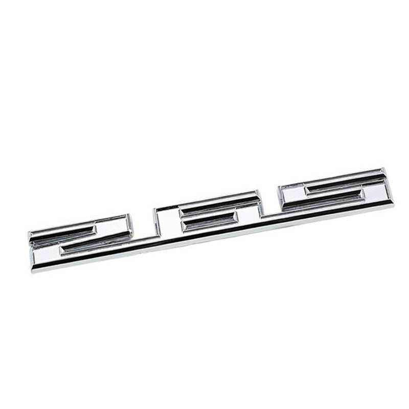 Chrome Polished 265 Cu Sign Logo Number Car Badge Emblem Metal Decal Plate 3M-Exterior-BuildFastCar