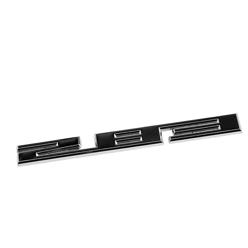 Black/Chrome 283 Cu Sign Logo Engine Badge Emblem Decal Plate 3M Sticker-Exterior-BuildFastCar