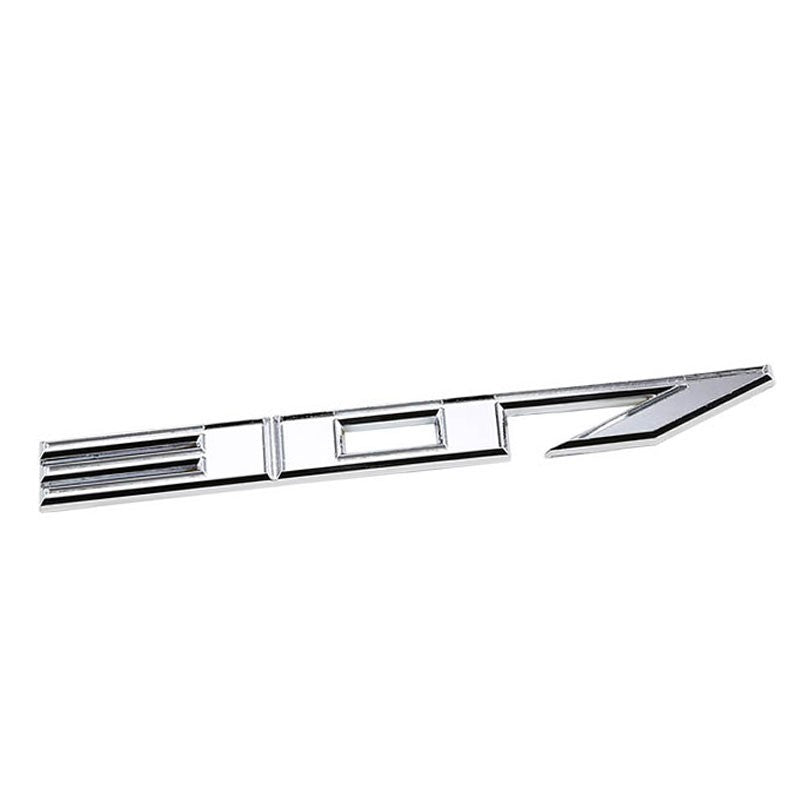 Chrome 307 Cu Sign Logo Car Badge Emblem Polished Decal Plate 3M Sticker-Exterior-BuildFastCar