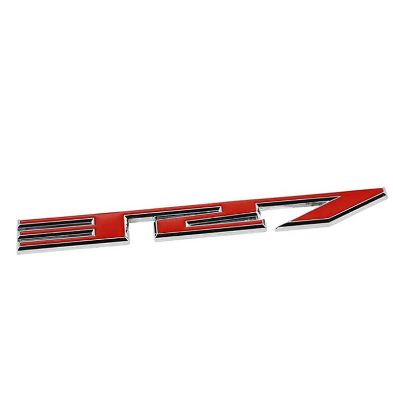 Red/Chrome 327 Logo Sign Engine Sport Car Badge Emblem Metal Decal Plate-Exterior-BuildFastCar