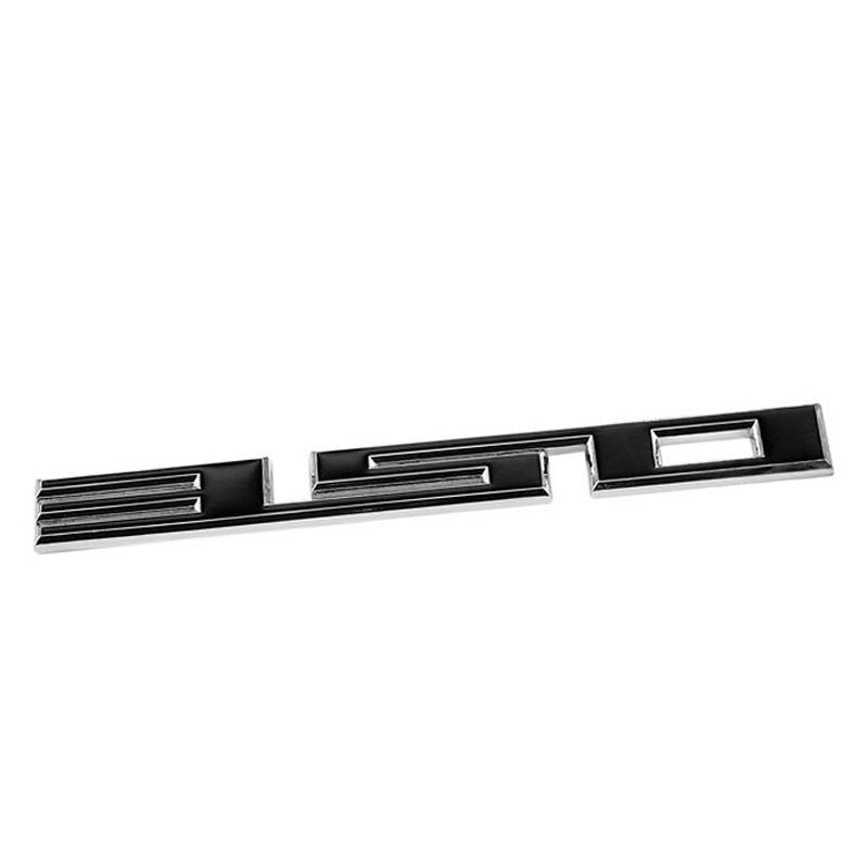 Black/Chrome 350 Cu Sign Logo Engine Badge Emblem Decal Plate 3M Sticker-Exterior-BuildFastCar