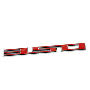 Red/Chrome 350 Logo Racing Sport Car Badge Emblem Metal Decal Plate Sticker-Exterior-BuildFastCar
