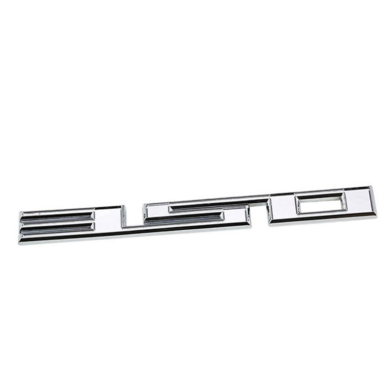 Chrome 350 Cu Sign Logo Number Car Badge Emblem Polished Decal Plate 3M Sticker-Exterior-BuildFastCar