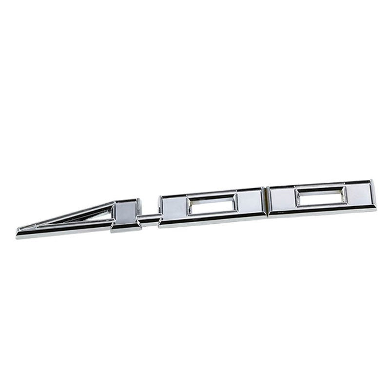 Chrome 400 Trim Symbol Sign Car Logo Badge Emblem Polished Decal Plate 3M-Exterior-BuildFastCar