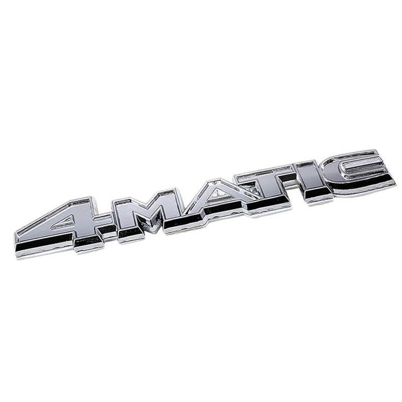 Chrome 4Matic Sign Logo V8 Engine Car Badge Metal Emblem Polished Decal Sticker-Exterior-BuildFastCar